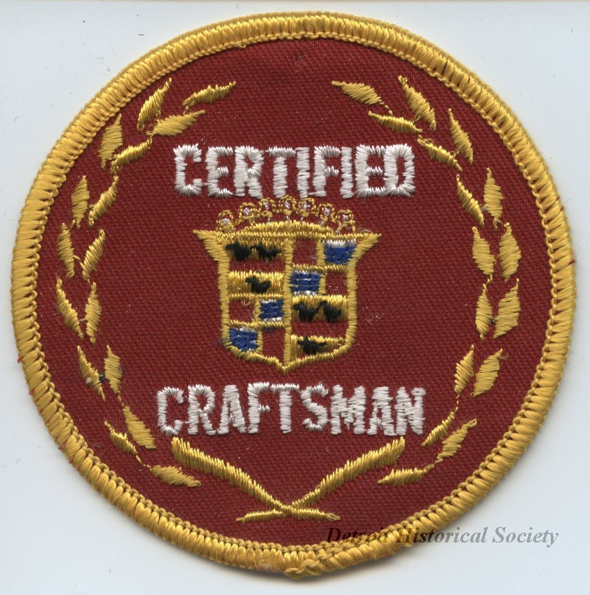 Cadillac Certified Craftsman patch. 