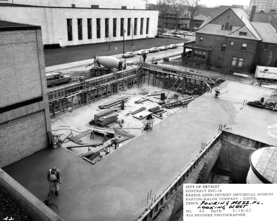 2013.041.089 Poured Concrete, Mezzanine Level Decking.