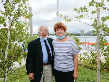 Mac McAdam and wife in 2020