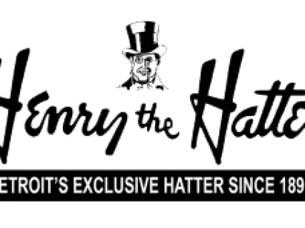 Henry the Hatter logo with a top hat illustration.