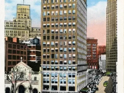 Postcard - State Street, Detroit, Mich.