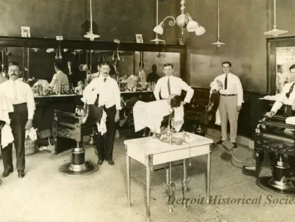 Postcard - Joe Akins Barbershop