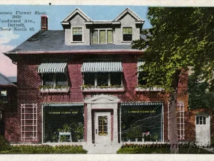 Postcard - Paterson Flower Shop