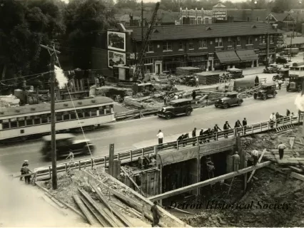 Print, Photographic - Fox Creek Enclosure Under Jefferson Avenue