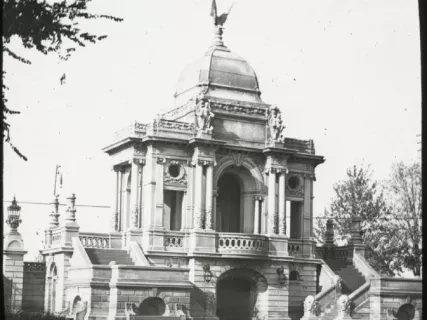 Transparency, Lantern-slide - Gate (inside) Waterworks Pk, Detroit