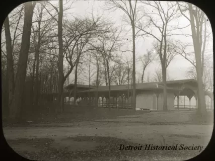 Transparency, Lantern-slide - Drive and Shelter, Belle Isle - Detroit