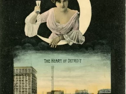 Postcard - Health from Detroit, Mich.
