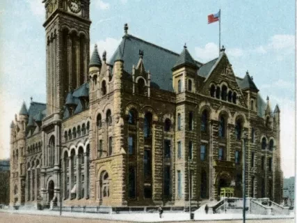 Postcard - Post Office, Detroit, Mich.