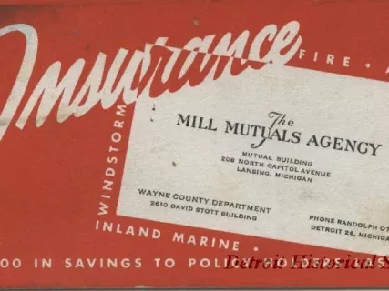 Blotter, Desk - Mill Mutuals Agency