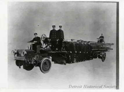 Print, Photographic - Detroit Fire Department Ladder Company No. 6