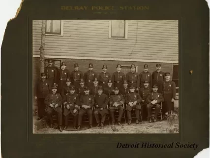 Print, Photographic - Delray Police Station, April 1st 1906