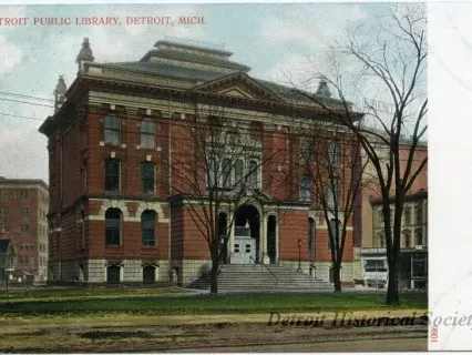 Postcard - Detroit Public Library, Detroit, Mich. - Detroit Public Library