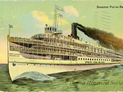 Postcard - Steamer Put-in-Bay. - Steamer Put-in-Bay