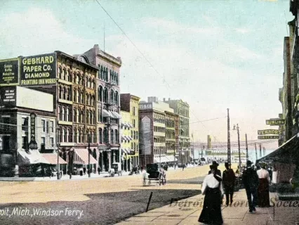 Postcard - Detroit, Mich., Windsor Ferry.