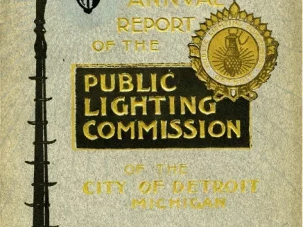 Booklet - Fifteenth Annual Report of the Public Lighting Commission of the City of Detroit, Michigan