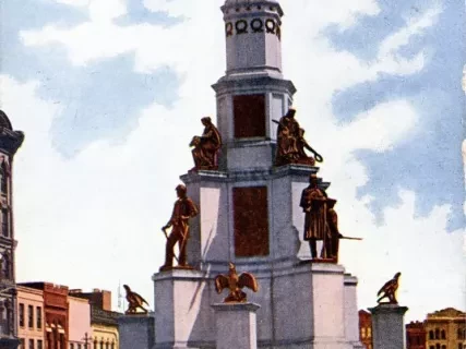 Postcard - Soldiers and Sailors Monument, Detroit, Mich.