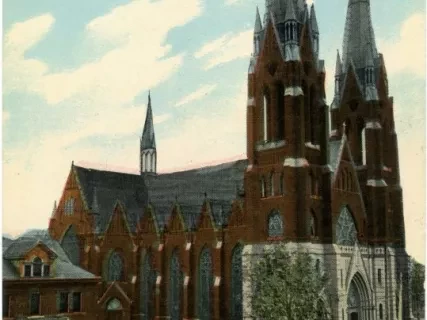 Postcard - Sacred Heart of Mary Catholic Church, Detroit, Mich.