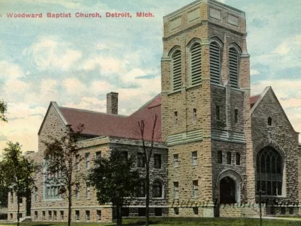 Postcard - North Woodward Baptist Church, Detroit, Mich.