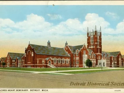 Postcard - Sacred Heart Seminary, Detroit, Mich.