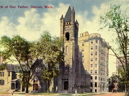 Postcard - Church of Our Father, Detroit, Mich.