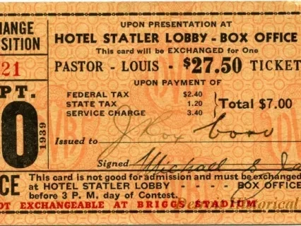 Ticket - Pastor - Louis $27.50 Ticket