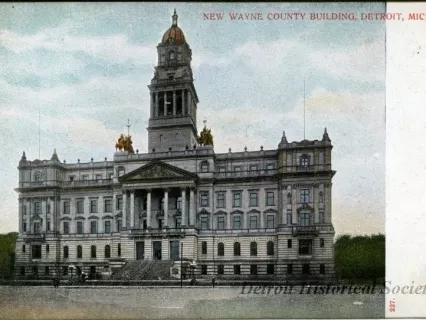 Postcard - New Wayne County Building, Detroit, Mich.