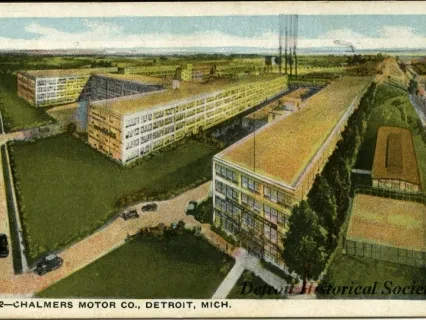 Postcard - Chalmers Motor Co., Detroit, Mich.