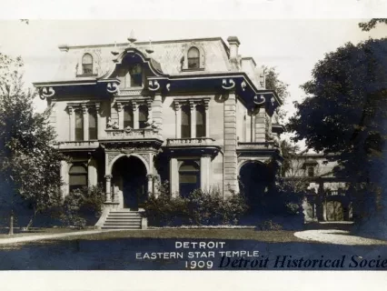 Postcard - Detroit Eastern Star Temple 1909