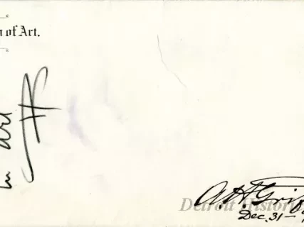 Envelope - What Detroit has Accomplished in Art