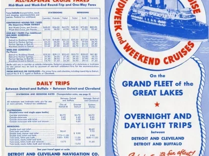Brochure - New 7-Day Cruise, MidWeek & Weekend Cruises on the Grand Fleet of the Great Lakes