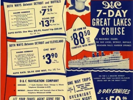 Brochure - D&C, 7-Day Great Lakes Cruise