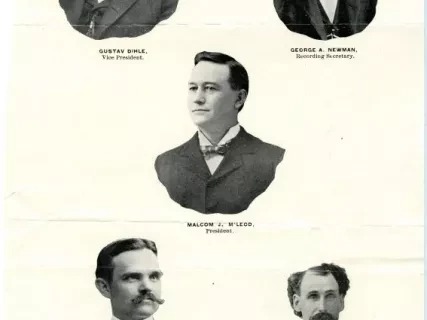 Picture - Officers of the Trades Council [Detroit]
