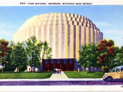Postcard - Ford Rounda, Dearborn, Michigan Near Detroit - Ford Rotunda, Dearborn, Michigan