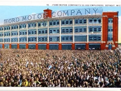 Postcard - Ford Motor Company's 50,000 Employees, Detroit, Mich. - Ford Motor Company's 50,000 Employees