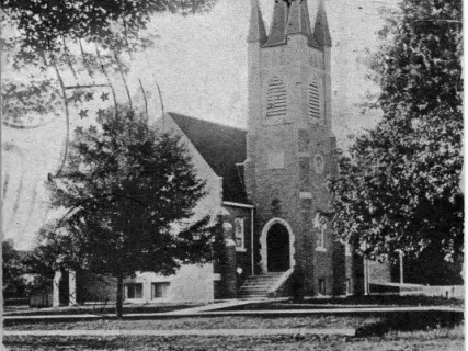 Postcard - Cong. Church, Wyandotte, Mich.