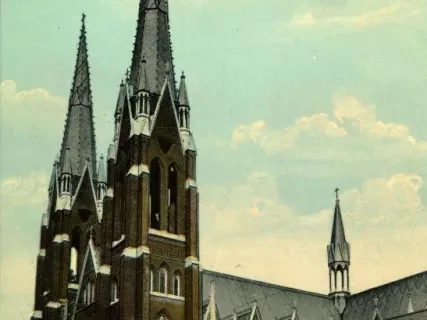 Postcard - Sacred Heart of Mary Church, Detroit, Mich.