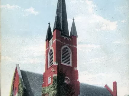 Postcard - Congregational Church, Wyandotte, Mich.