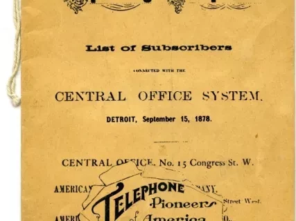 Directory, Telephone - The Speaking Telephone!
List of Subscribers connected with the Central Office System