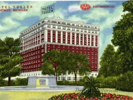 Postcard - Hotel Tuller, Detroit, Mich.