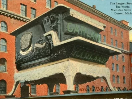 Postcard - The Largest Stove in The World. Michigan Stove Co., Detroit, Mich.