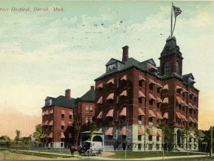 Postcard - Grace Hospital, Detroit, Mich.