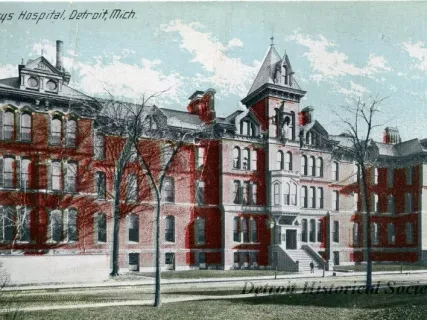 Postcard - St. Mary's Hospital, Detroit, Mich. - St. Mary's Hospital, Detroit, Mich.
