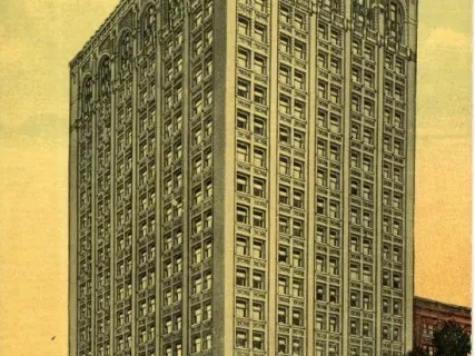 Postcard - The Kresge Building, Adams and Park Streets, Detroit, Mich.