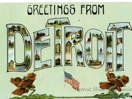 Postcard - Greetings from Detroit