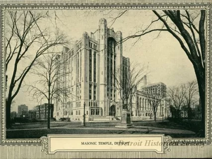 Postcard - Masonic Temple, Detroit