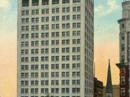 Postcard - Kresge Building, Detroit, Mich