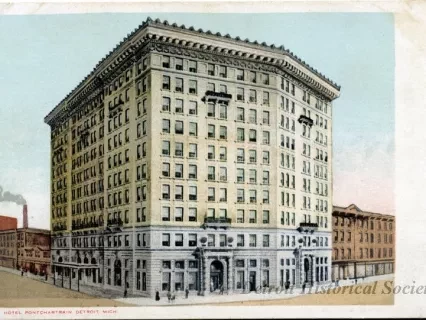 Postcard - Hotel Pontchartrain, Detroit, Mich.