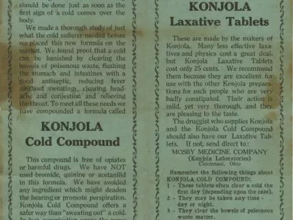 Handbill - Something You Should Know--about Colds