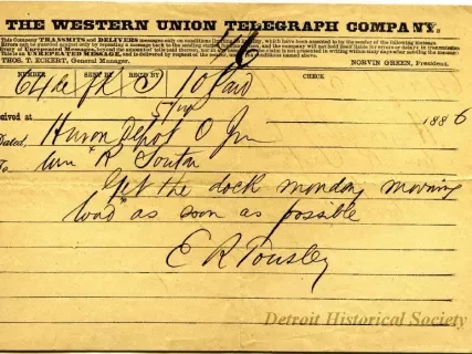 Telegram - The Western Union Telegraph Company