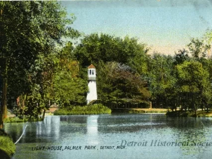 Postcard - Light House, Palmer Park, Detroit, Mich.